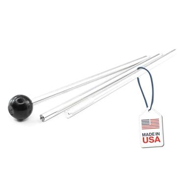 Imagem de Excel Blades Bastão Mahl de alumínio para pintura, descanso de mão de pintor, 76 cm, ferramentas e acessórios para artistas e pintores, 3 seções com descanso de extremidade de borracha