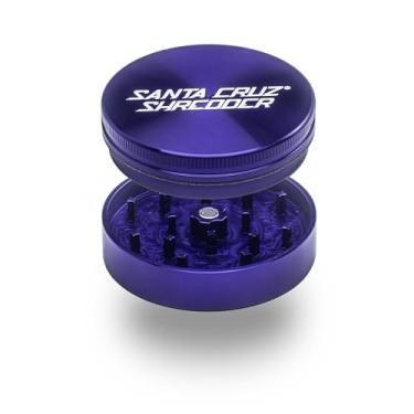 Imagem de Santa Cruz Shredder Topo serrilhado de metal para temperos e ervas para aderência mais forte, 2 peças 6,9 cm (roxo)
