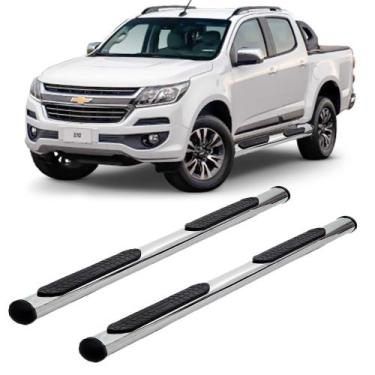 Imagem de Estribo S10 2012 2013 2014 2015 2016 Cromo Oblongo Cab Dupla - Solar