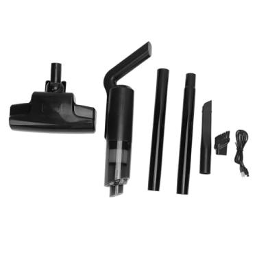 Imagem de A aspirador de pó portátil 120W 9000PA poderoso vácuo portátil portátil recarregável para sofá de cama de escritório (Preto)