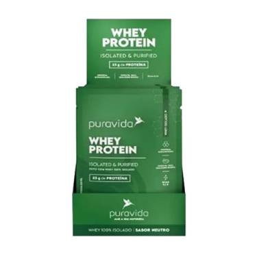 Imagem de Whey Protein Isolado Neutro Puravida Caixa 15 Sachês 26g