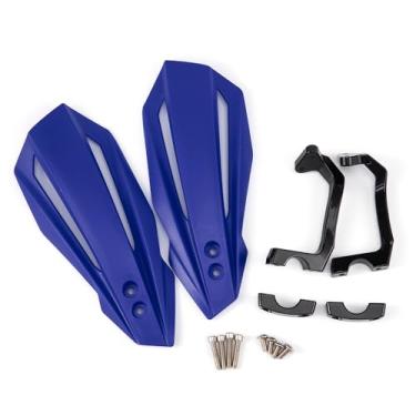 Imagem de Protetores de mão de motocicleta Protetores de mão para motocicleta universal 7/20.3 cm 22 mm e 1/20.3 cm 28 mm protetor de guidão de motocicleta (azul)