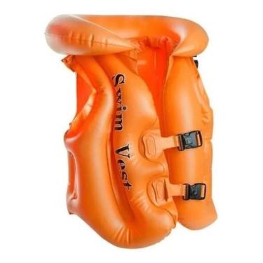 Imagem de Colete Proteção Inflável Infantil Com Regulagem Para Praia e Piscina -