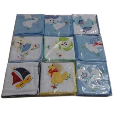 Imagem de Kit Enxoval De Bebe fraldas e Cueiros Diversos menino - Dugu