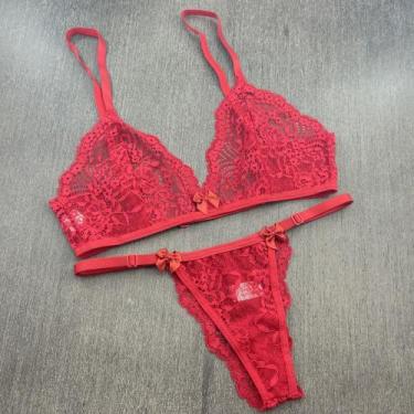 Imagem de Conjunto Lingerie Renda Amarração Fácil de Tirar Sexy - Minha Calcinha