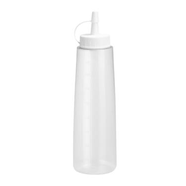 Imagem de Kit Bisnaga Flexível 500ml Prática E Resistente Ketchup Maionese Mostarda Restaurante (1, Branco)