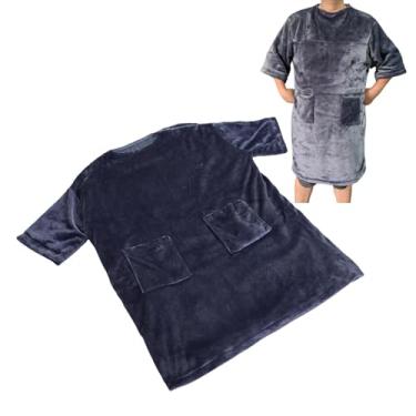 Imagem de Luqeeg Cobertores elétricos USB com mangas, cobertor vestível aquecido de flanela, aquecimento de 5 zonas, temperatura de 3 níveis com zíper no pescoço para diferentes faixas etárias e gêneros