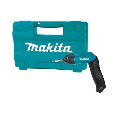 Imagem de Parafusadeira Furadeira 3,6v Com Maleta De 81 Acessórios Adaptador Bivolt Cabo Usb Df001dw Makita