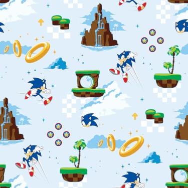 Imagem de RoomMates Sonic The Hedgehog Green Hill Zone Peel and Stick Papel de parede, RMWS1335