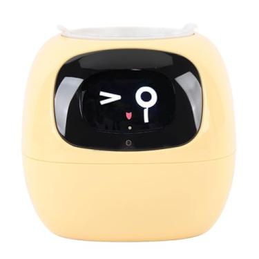 Imagem de Asixxsix Smart Flowerpot, Plantador de Animais de Estimação Inteligente Com Múltiplas Expressões e Moldura Digital, Maconha de Planta Interativa da IA, robô de Plantador Inteligente (Versão em