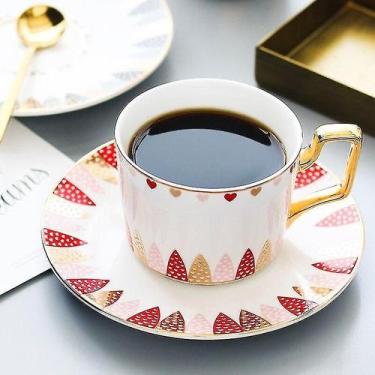 Imagem de Xícaras de chá de café, xícara de café e pires conjunto de cerâmica ph