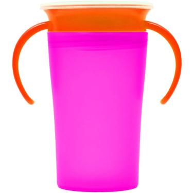 Imagem de Copo de Treinamento 360 com alça rosa Buba