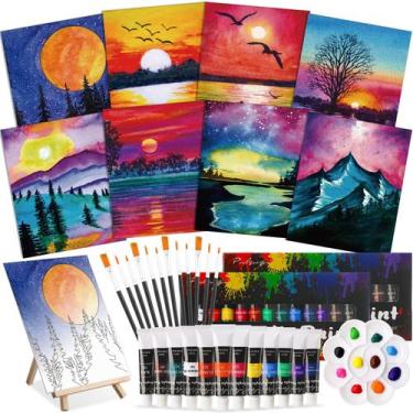 Imagem de Kit Art Craft Cholemy, 8 x 10 polegadas, 36 unidades, conjunto de pint