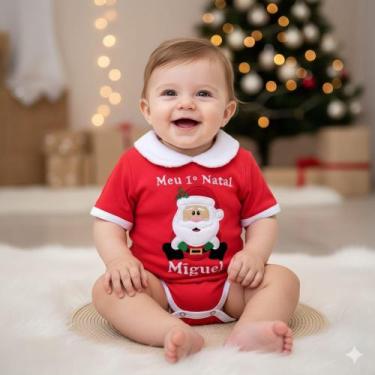 Imagem de Body de bebê personalizado de Natal cavado - Natália Araujo HD, Papai 