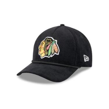 Imagem de BONE NEW ERA 9FORTY M-CROWN A-FRAME CHICAGO BLACKHAWKS NHL PRETO-Masculino