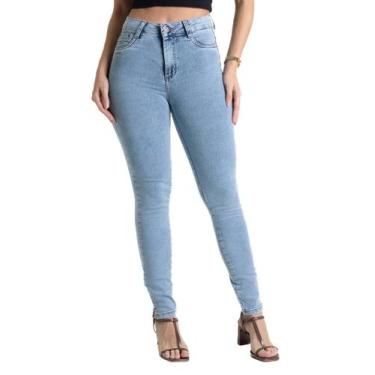 Imagem de Calça Jeans Sawary Levanta Bumbum - 281979 - Azul medio 48, Azul, 48