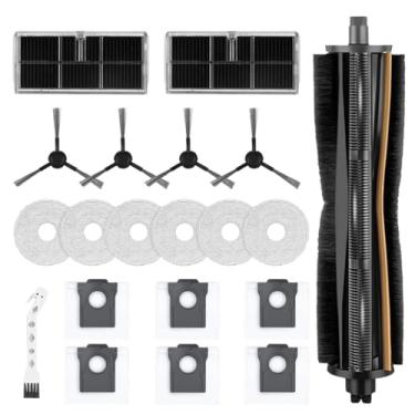 Imagem de LHYNEE Conjunto de acessórios de 20 peças compatível com Dreame L10s Ultra Gen 2, Ll0s Pro Lltra Heat, X30 Ultra, Mova E30 Ultra Robot Aspiradores de pó com 1 escova TriCut, sacos de pó, lenços