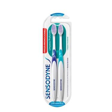 Imagem de Escova Dental Sensodyne Limpeza Profunda Extra Macia 2 Unidades