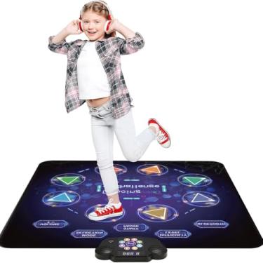 Imagem de Tapete de Dança Bluetooth Infantil, Portátil e Antiderrapante, 3 Níveis de Dificuldade, para Crianças a Partir de 3 Anos