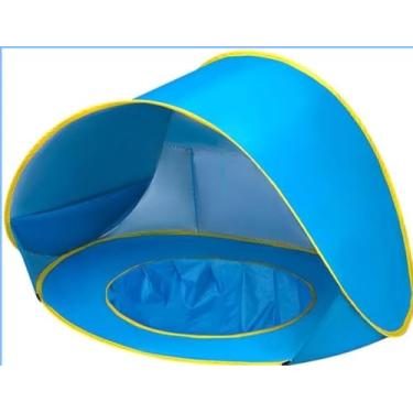 Imagem de Barraca De Praia Para Bebês Com Piscina Portátil AZUL