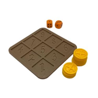 Imagem de Jogo Feche a Caixa Piratas Com Tabuleiro Moedas Em PLA Dados e Design Educativo para Várias Idades