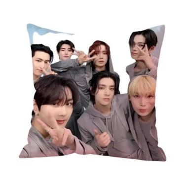 Imagem de Capa De Almofada Com Estampa Do Time E-ENHYPEN Para Sala De Estar, Cap