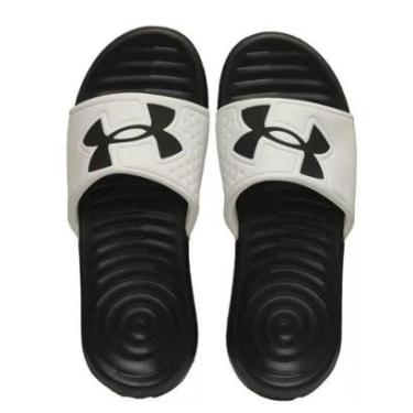 Imagem de Chinelo Under Armour Ansa Light Branco E Preto - Branco-Unissex