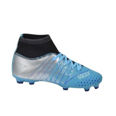 Imagem de Chuteira Campo Adulto Botinha UZ - Uzze, Celeste, 39