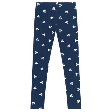 Imagem de Calça legging infantil menina de cerejas em cotton Brandili