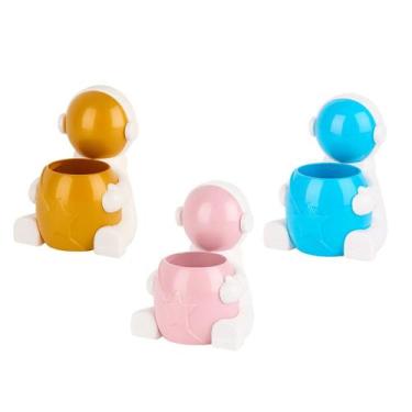 Imagem de Porta Objeto Caneta Astronauta Decorativo Infantil Quarto Escrivaninha