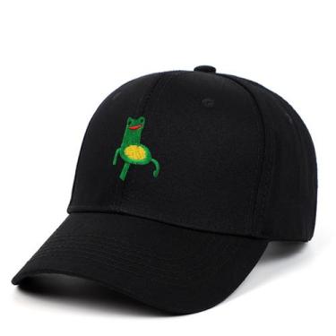 Imagem de Boné de beisebol Frogs Anime Snapback Hip-Hop, algodão preto - Yiweisa