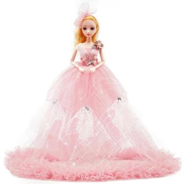 Imagem de Brinquedo de boneca Wedding Princess de 43 cm para presente feminino -