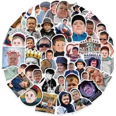 Imagem de Adesivos de vinil impermeável Hasbullas Anime 50 unidades/lote 5-7 cm 