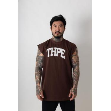 Imagem de Regata Oversized Brigth Thpe Premium, Marrom, G