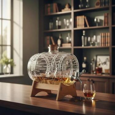 Imagem de Barril de Cachaça Base de Madeira 1 Litro HAUSKRAFT