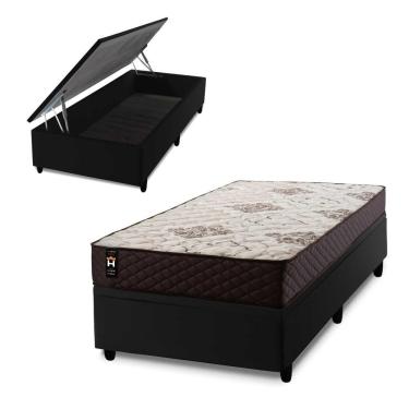 Imagem de Cama Box Baú Allura 96x203 com Molas Ensacadas King House