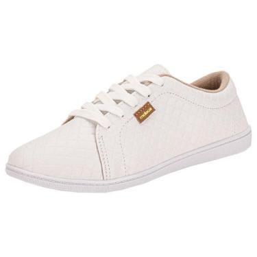 Imagem de Tênis feminino casual moleca 5605463, Branco, 36