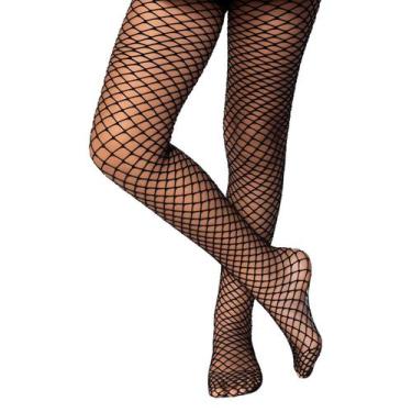 Imagem de Meia Calça Lobinha Arrastão Lupo, P, Preto