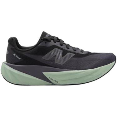 Imagem de Tênis New Balance Rebel V5 Masculino, Preto, Verde, 38