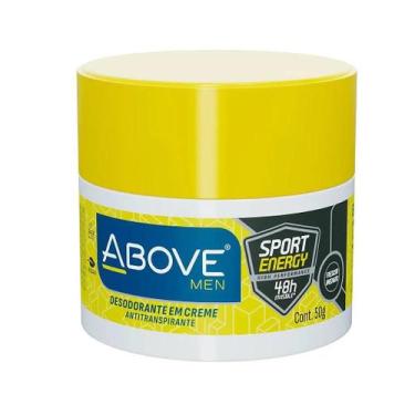 Imagem de Desodorante Above Creme Men Sport Energy 50g - Proteção Eficaz