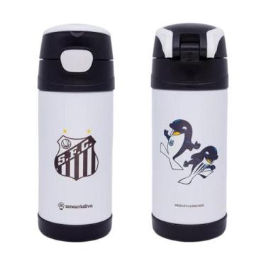 Imagem de Garrafa Térmica Santos Zona Criativa Futebol Torcida 350ml Top Handle 