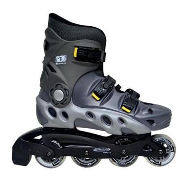 Imagem de Patins Spectro Inline Iniciante Recreação Traxart ABEC 5 Cinza Roller,