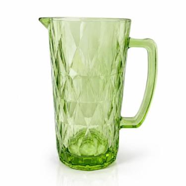 Imagem de Jarra de Vidro 1 Litro Diamante Modelo Diamond Luxo - DW, Jarra Verde 