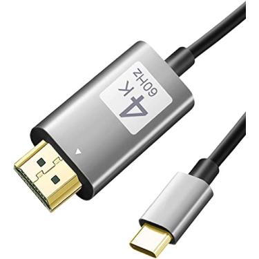 Imagem de Cabo USB-C HDMI 4K 60Hz 1 Metro Thunderbolt 3 HDMI 4K