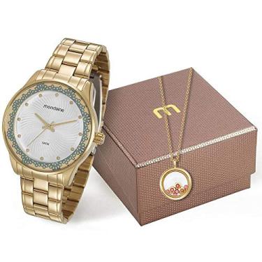 Imagem de Kit Relógio Mondaine Feminino 99249lpmvde1k1