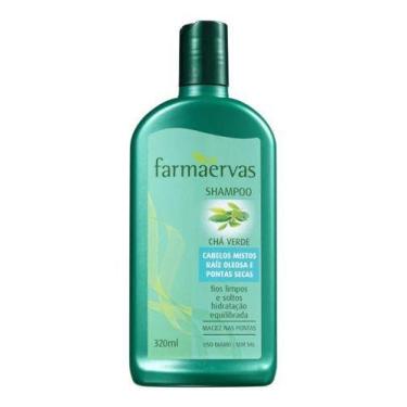 Imagem de Shampoo Chá Verde Cabelo Misto Hidratação Farmaervas 320ml