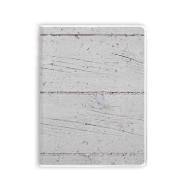 Imagem de Caderno de madeira branca com textura áspera para papel de parede diário capa macia