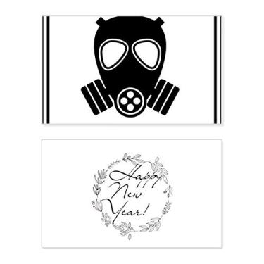 Imagem de Símbolo de perigo de poeira, placas de aviso de ano novo, cartão de felicitações, mensagem de abençoar presente