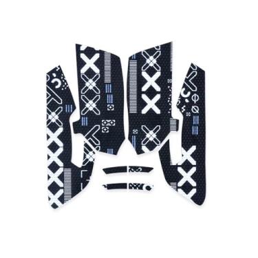 Imagem de Fita adesiva com texturas de padrões legais compatível com Razer Viper/Viper Ultimate Gaming Mouse (Preto)