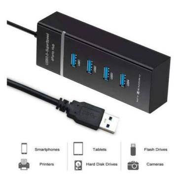 Imagem de Hub Usb 3.0 4 Portas 5 Gbps Lehmox - LEY-200